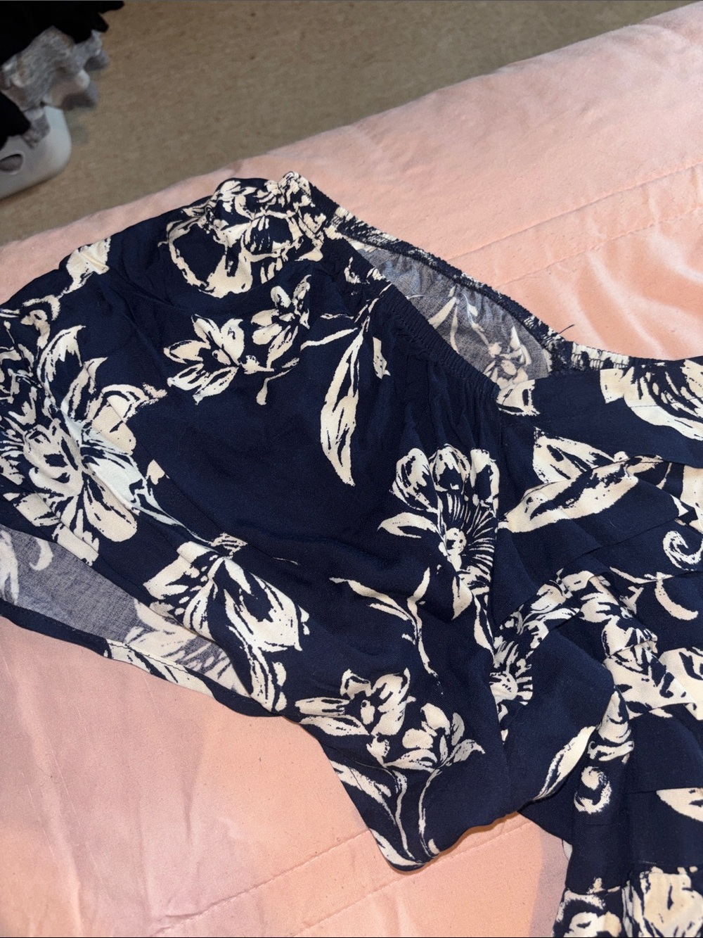 Maurices Navy and White Floral Dress Size 1X Plus Size NEW - Picture 9 of 15